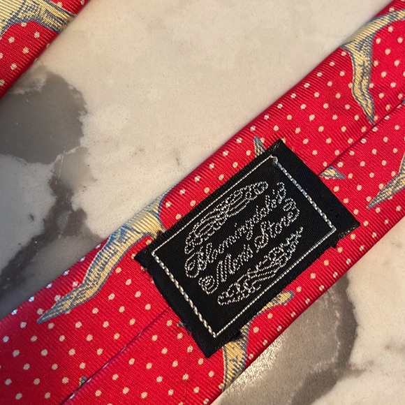 Vintage Christian Dior tie with seagulls - Picture 4 of 5